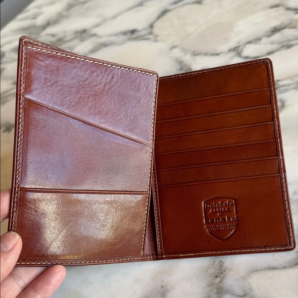 Kena Kai RFID Leather Passport & Card Holder Wallet